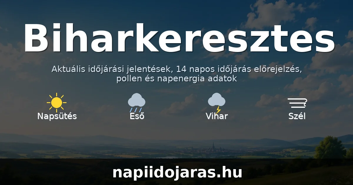Biharkeresztes időjárás aktuális előrejelzés – napiidojaras.hu