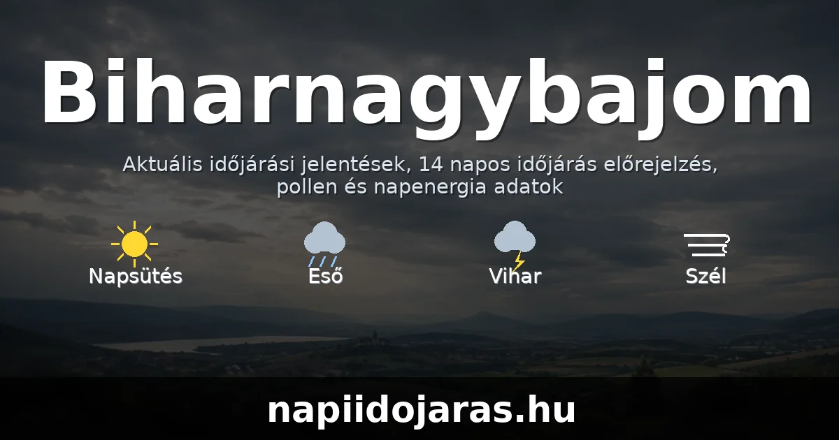Biharnagybajom időjárás aktuális előrejelzés – napiidojaras.hu