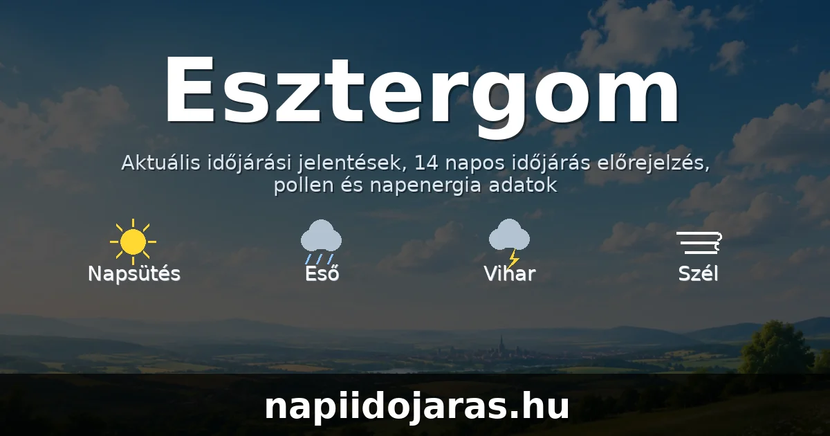 Esztergom időjárás aktuális előrejelzés – napiidojaras.hu