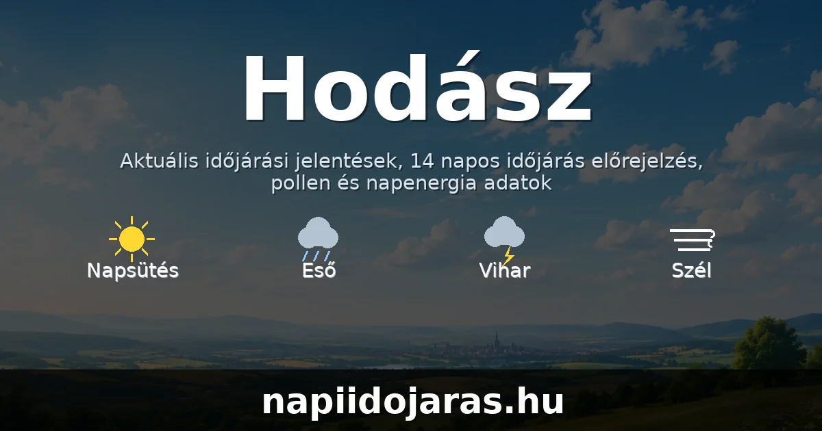 Hodász időjárás aktuális előrejelzés – napiidojaras.hu
