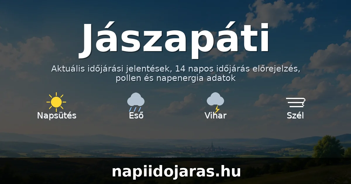 Jászapáti időjárás aktuális előrejelzés – napiidojaras.hu