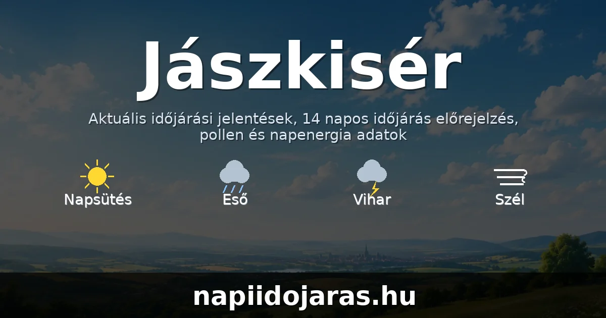 Jászkisér időjárás aktuális előrejelzés – napiidojaras.hu