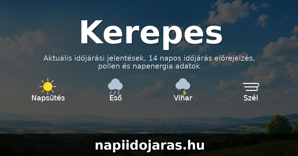 Kerepes időjárás aktuális előrejelzés – napiidojaras.hu