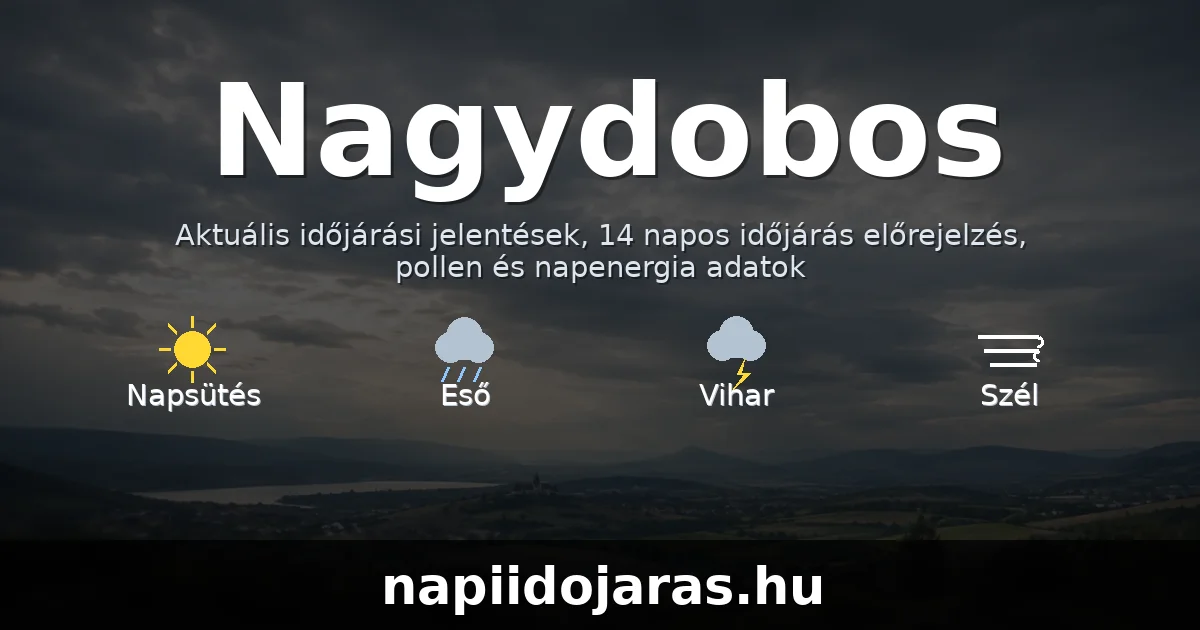 Nagydobos időjárás aktuális előrejelzés – napiidojaras.hu