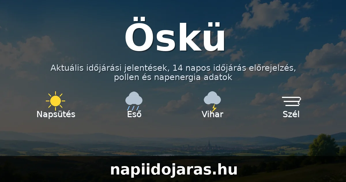 Öskü időjárás aktuális előrejelzés – napiidojaras.hu