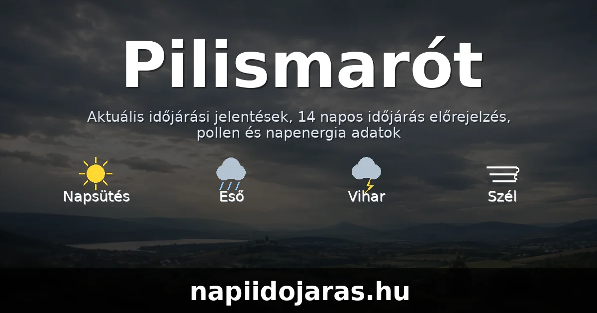 Pilismarót időjárás aktuális előrejelzés – napiidojaras.hu