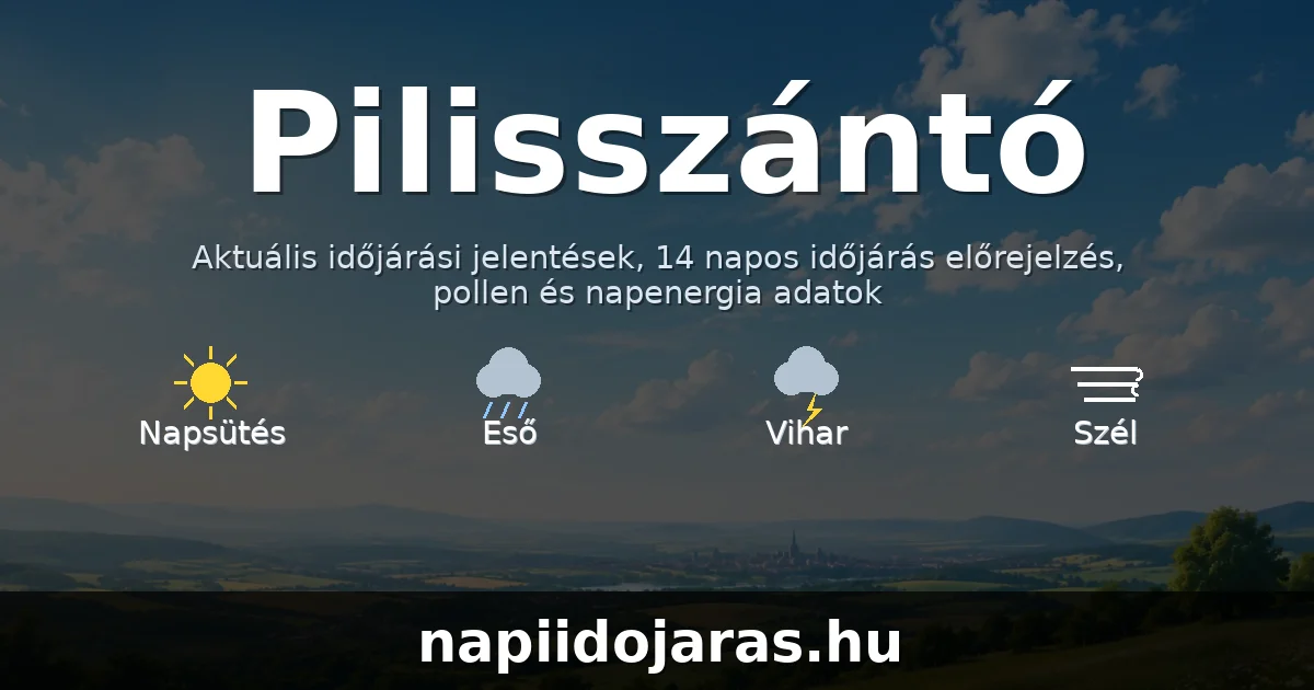 Pilisszántó időjárás aktuális előrejelzés – napiidojaras.hu