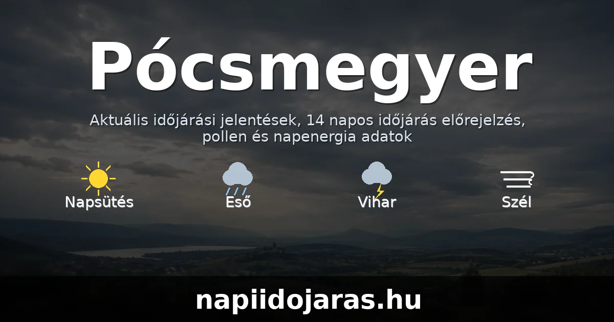 Pócsmegyer időjárás aktuális előrejelzés – napiidojaras.hu