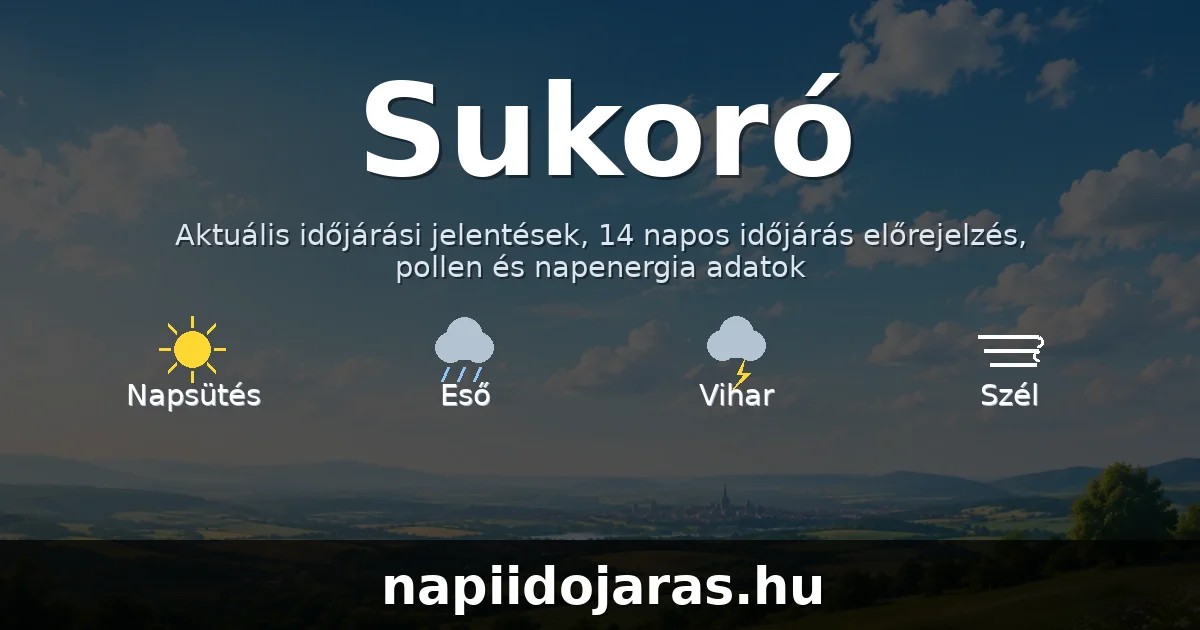 Sukoró időjárás aktuális előrejelzés – napiidojaras.hu