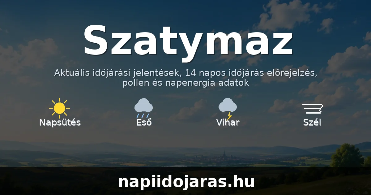 Szatymaz időjárás aktuális előrejelzés – napiidojaras.hu