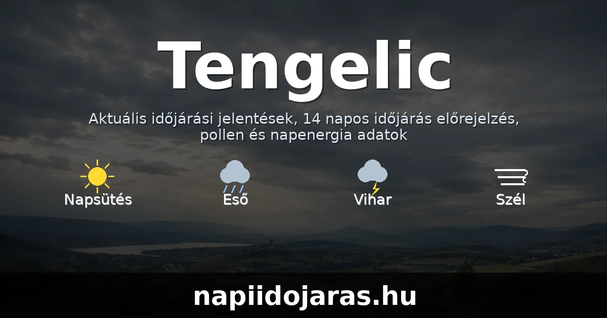 Tengelic időjárás aktuális előrejelzés – napiidojaras.hu