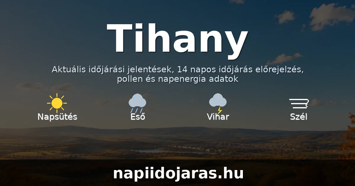 Tihany időjárás aktuális előrejelzés – napiidojaras.hu