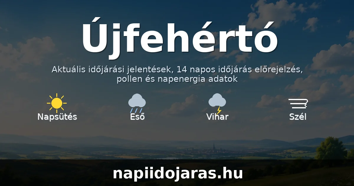 Újfehértó időjárás aktuális előrejelzés – napiidojaras.hu