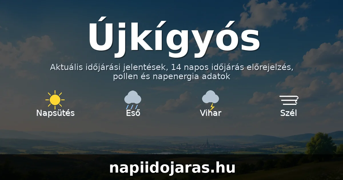 Újkígyós időjárás aktuális előrejelzés – napiidojaras.hu