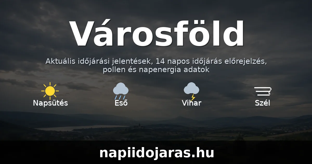 Városföld időjárás aktuális előrejelzés – napiidojaras.hu