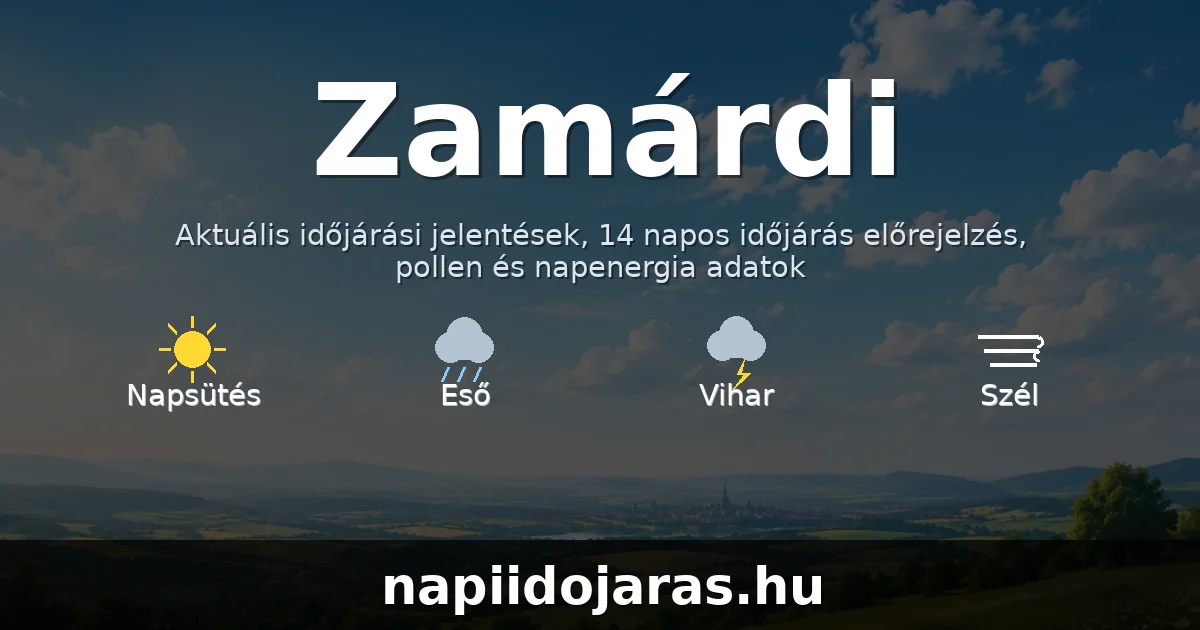 Zamárdi időjárás aktuális előrejelzés – balatoniidojaras.hu