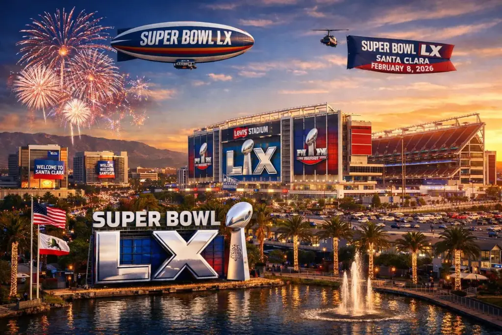 Santa Clara időjárás és időjárás előrejelzés a Super Bowl LX idejére is